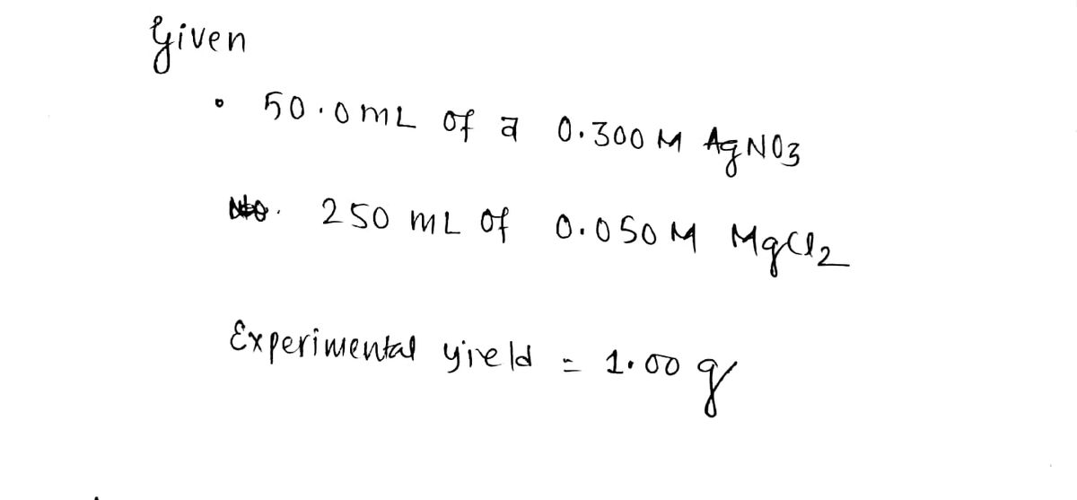 Chemistry homework question answer, step 1, image 1